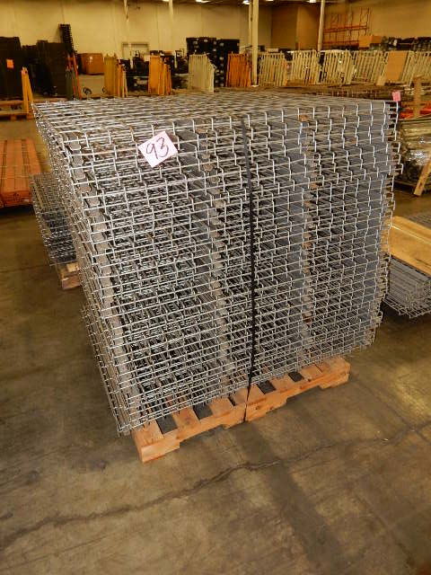 33, 48 in x 40 in d metal mesh pallet shelving