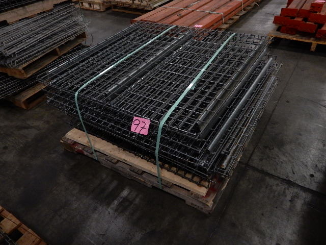 Pallet Rack shelving.. Mesh Metal..