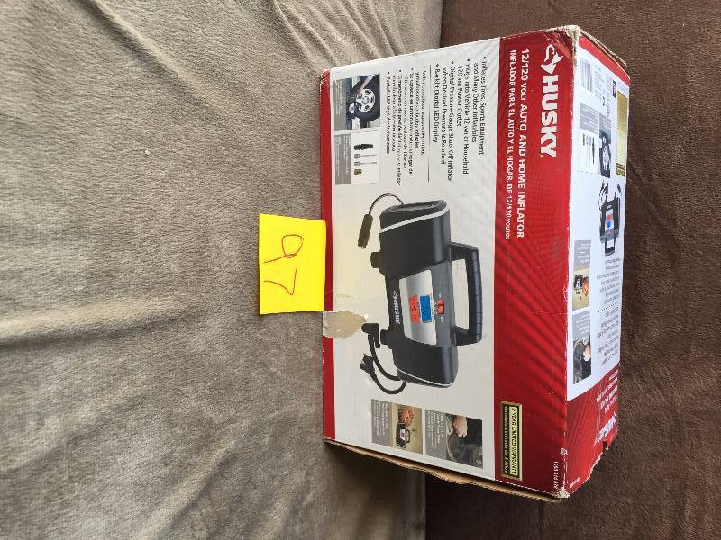Husky 12-Volt120-Volt Home and Auto Inflator