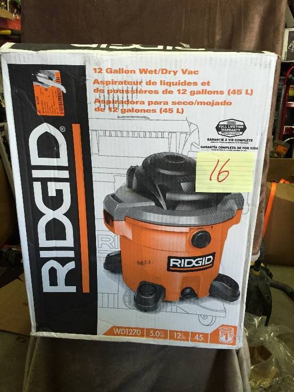 Ridgid 12 Gal WetDry Vac W1270