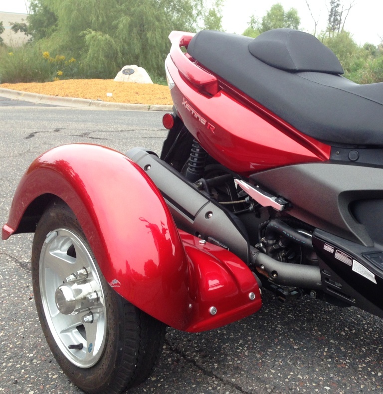 2009 Kymco Xciting 500cc Motorcycle w Trike Kit Summer 