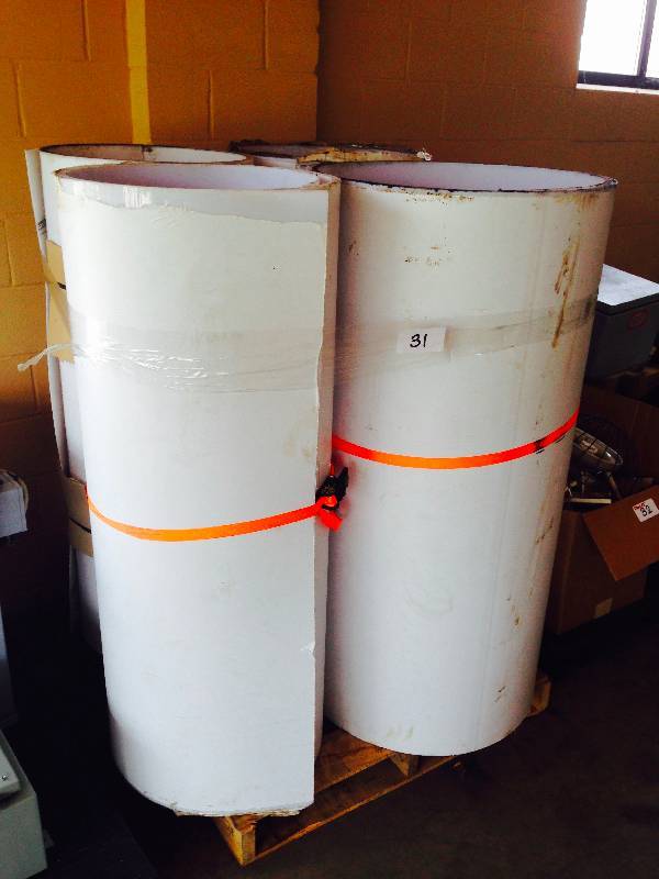 4 rolls of plastic sheeting