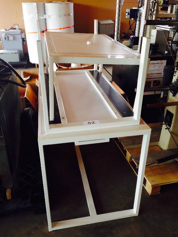 Lot of 3 retail style tables