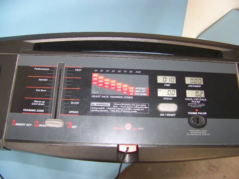 lot 24 image: Pro-Form, Treadmill  Tread Mill with Safety Pull, Cushion Deck and Electronic Display
