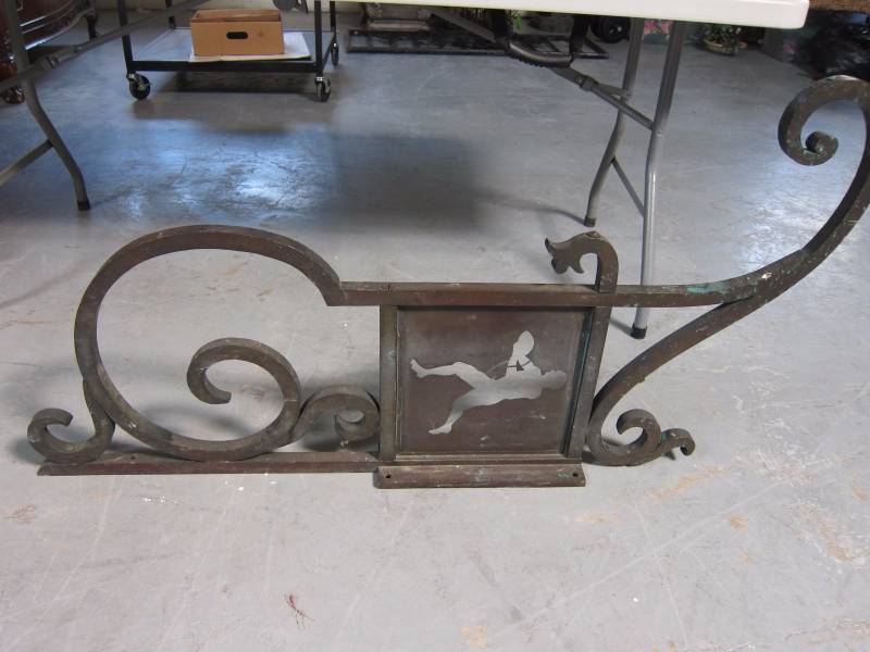 Solid Metal Ornate Display