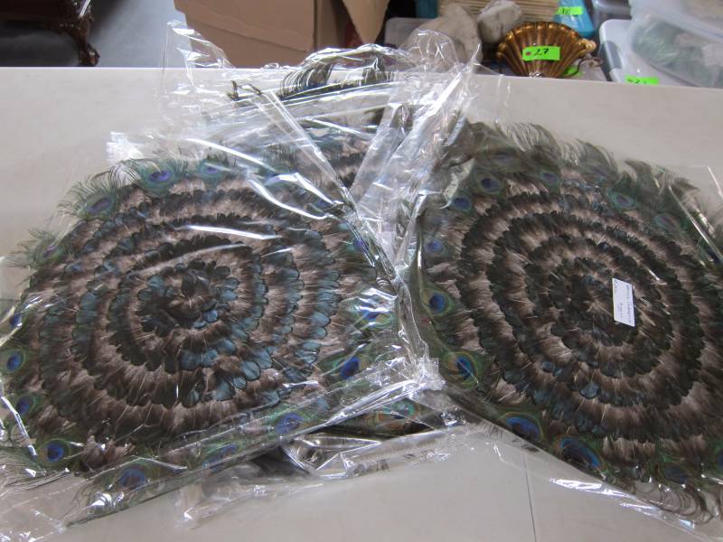 Peacock Feather Centerpieces