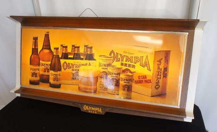 lot 20 image: Olympia Beer Lighted Sign