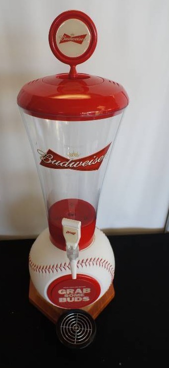 lot 26 image: Budweiser Baseball Theme Beer Party Dispenser