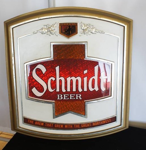 lot 33 image: Schmidt Beer Galaxy Motion Lighted Sign