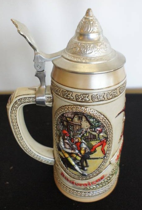 lot 55 image: Anheuser Busch M Series Lidded Stein