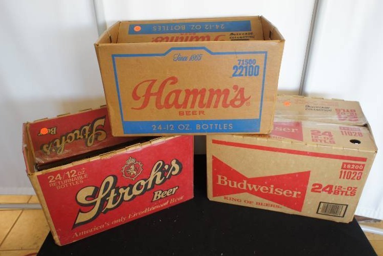 lot 70 image: Three Vintage Beer Cases