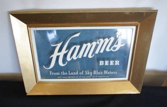 lot 80 image: Hamms Beer Hanging Plaque