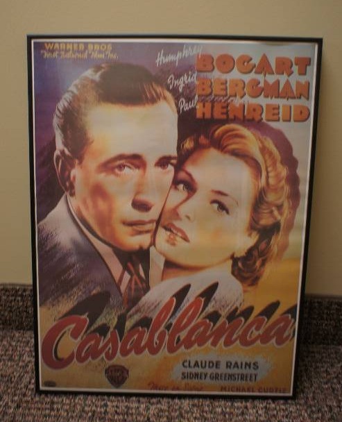 lot 84 image: Casablanca Humphrey BogartIngrid Bergman Poster