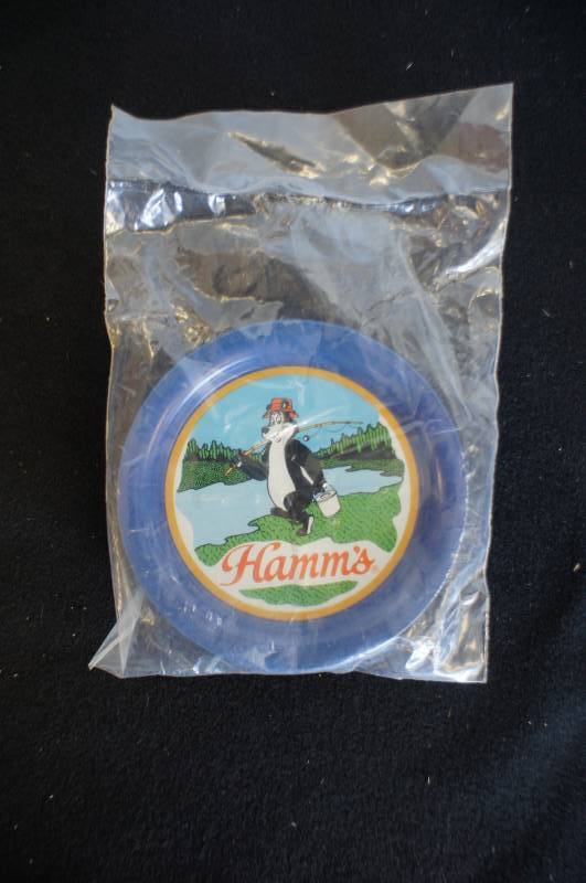 lot 108 image: Set of Six Hamms Metal Coasters