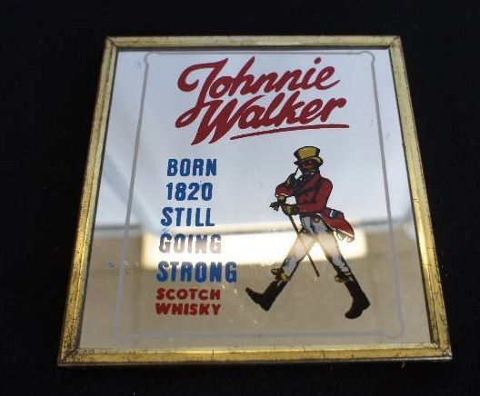 lot 113 image: Johnnie Walker Scotch Whiskey Mirror