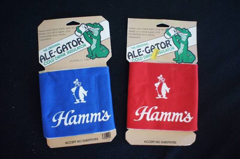 lot 114 image: (2) Hamms Koozies