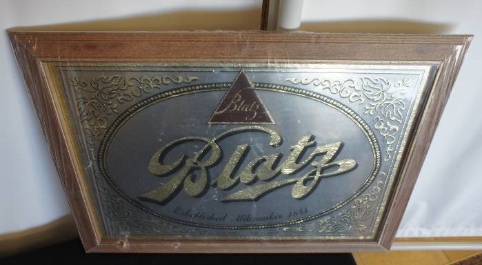lot 144 image: Blatz Beer Mirror