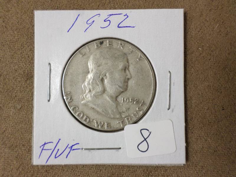 1952 Franklin Half Dollar, FVF...