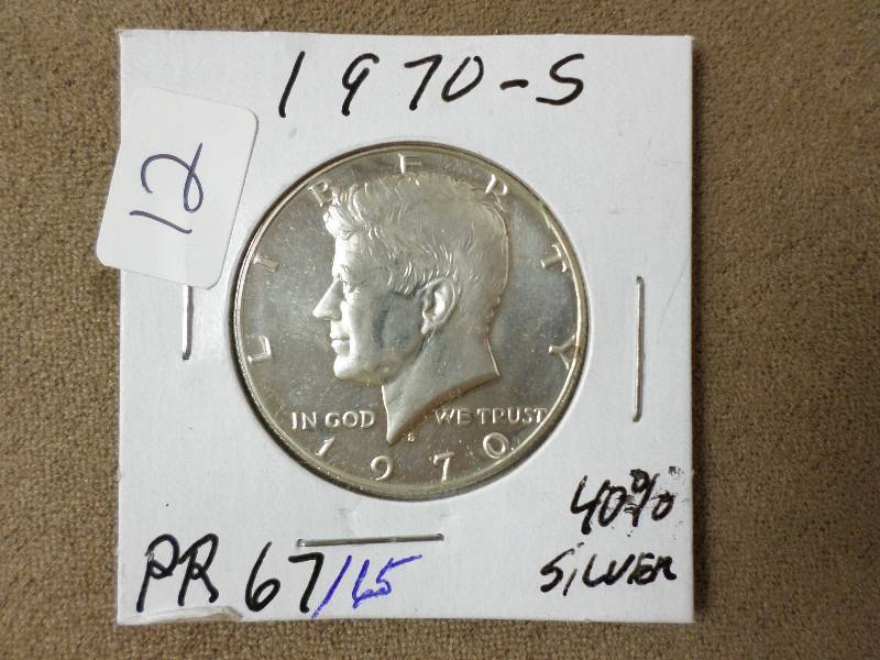 1970-S Kennedy Half Dollar, 40% Sil...