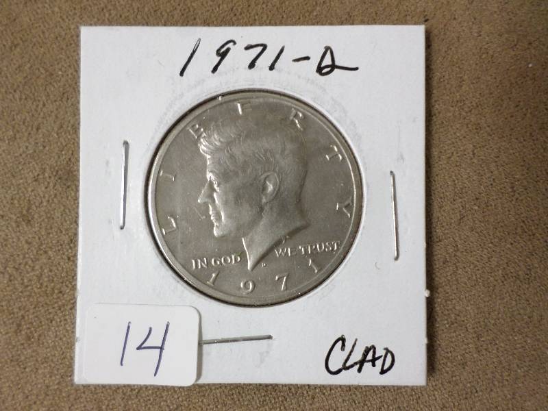 1971-D BU Half Dollar, Clad Nickel ...