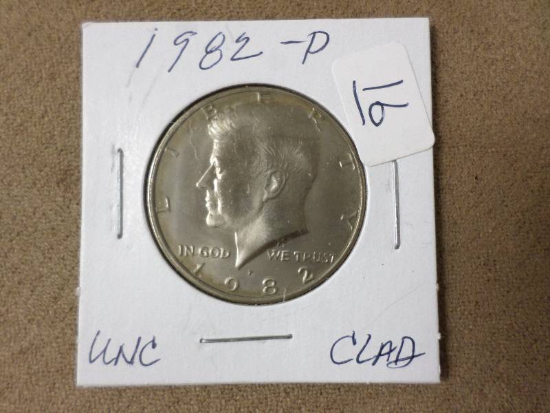 1982 Kennedy Half Dollar, Clad, UNC...