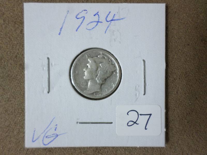 1924 Dime, VG...