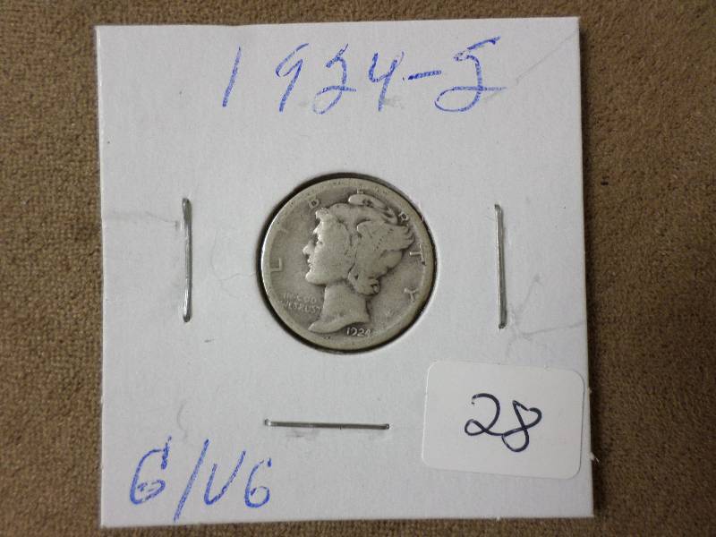 1924-S Dime, GVG...