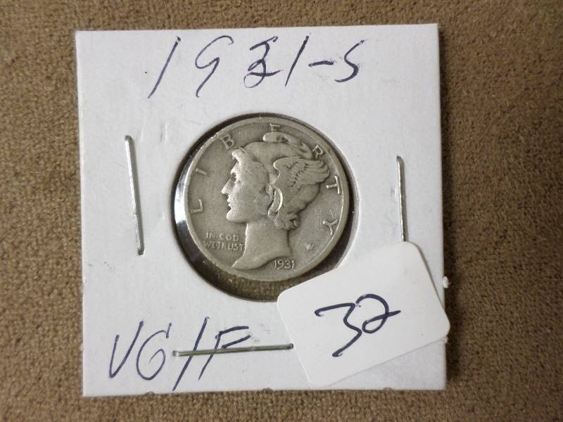 1931-S Dime, VGF...