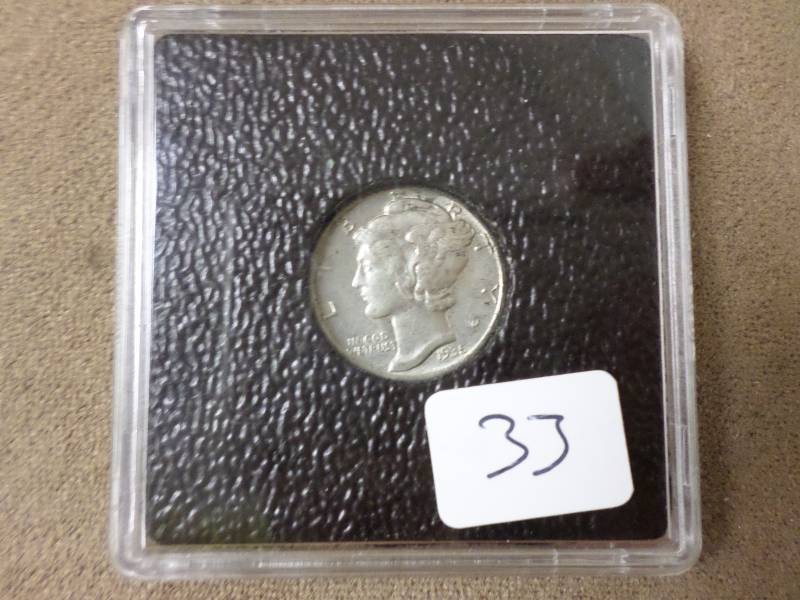 1935 Dime, AU In Tarnish Proof Case...