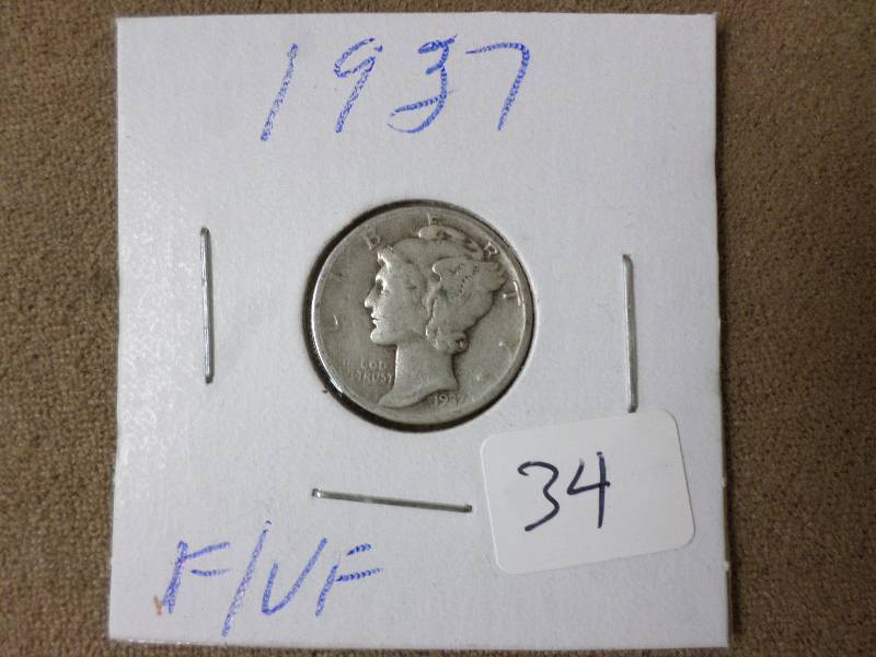1937 Dime, FVF...