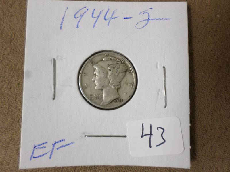 1944-S Dime, EF...