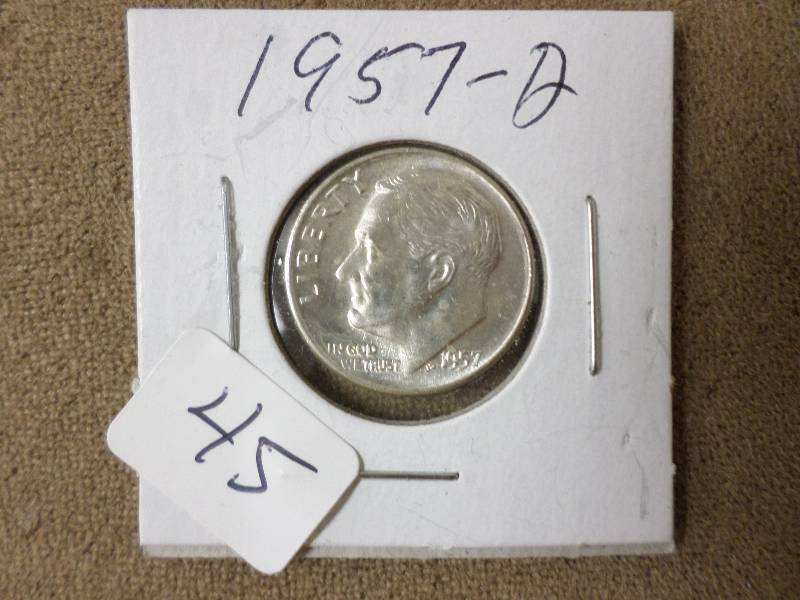 1957-D Dime, BU...