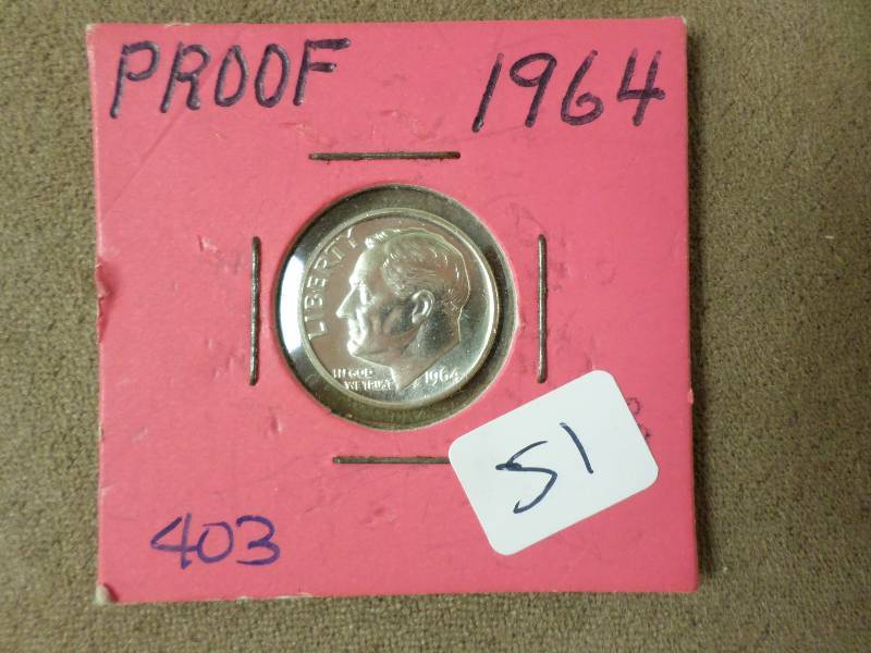 1964 Dime, Proof 63 Choice ...
