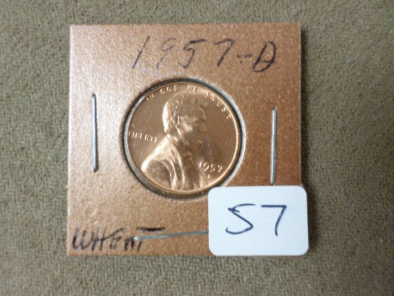 1957-D Red Lincoln Penny ...