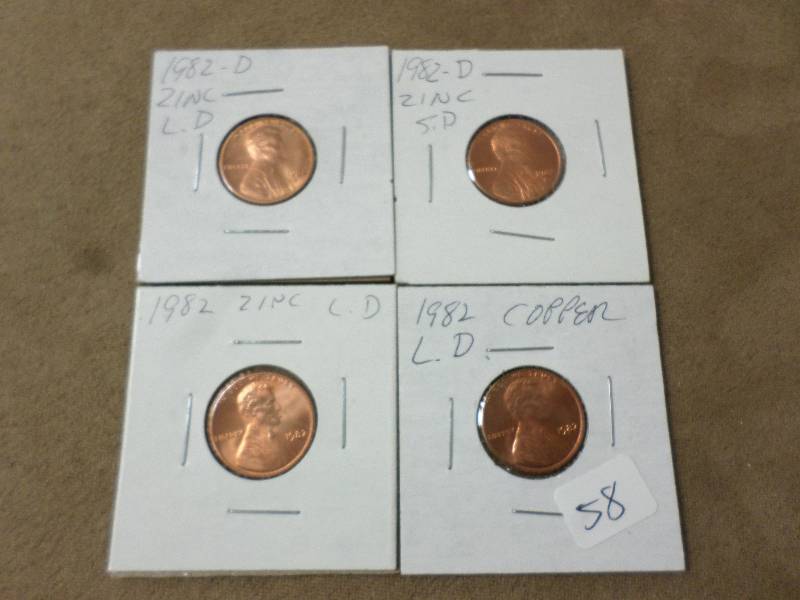 (4) Types Of Lincoln Pennies From 1...