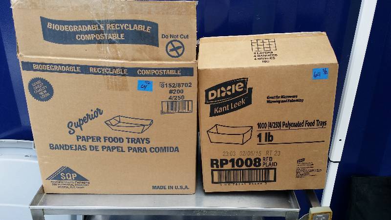Lot of Paper Food Trays