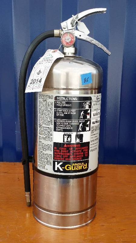 Ansul K-Guard Wet Chemical for Use on Cooking Appliances Fire Extinguisher