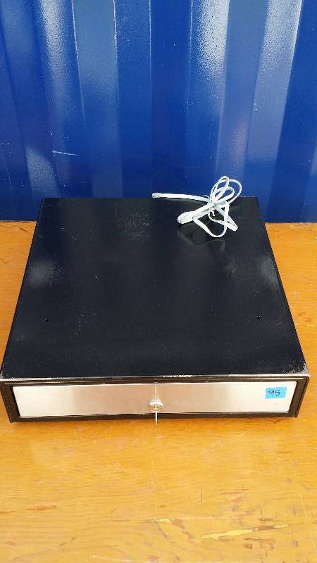 Metal Cash Drawer w Removable Insert, Key & Cable