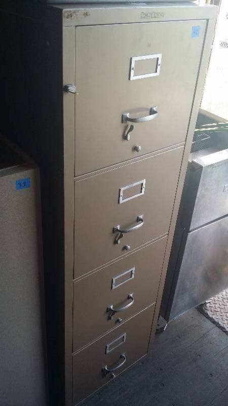Shaw-Walker 4 Drawer Fire Safe with Key