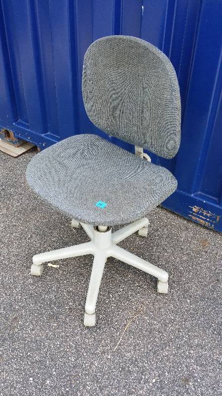 Gray Office Chair on Wheels