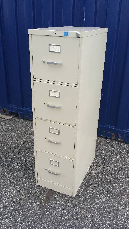 Hon Metal 4 Drawer Filing Cabinet - Lockable