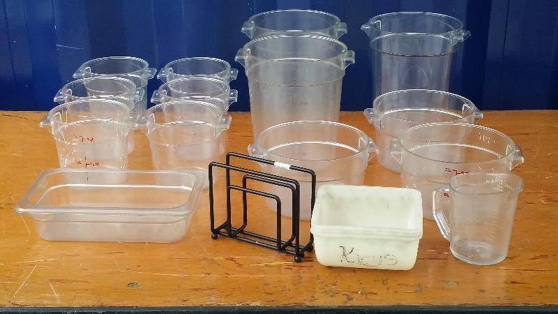 Lot of Restaurant  Kitchen Containers