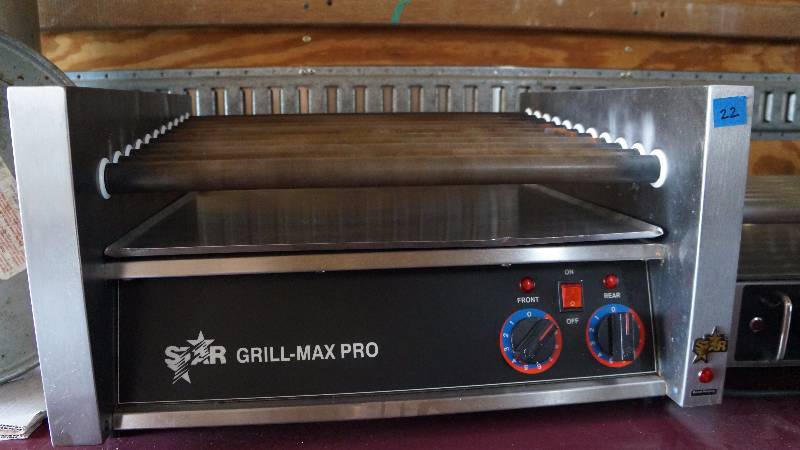 Star Grill Max Pro NSF Commercial Hot Dog Roller WarmerCooker (11 Rollers)