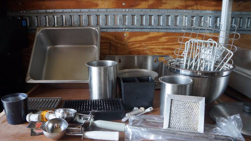 Box of Misc. NSF Equipment and Other Restaurant Supplies