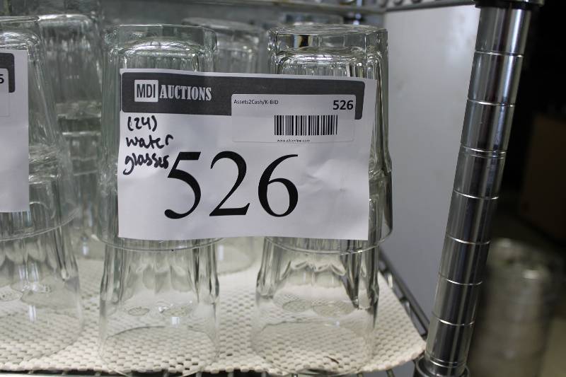 lot 526 image: Lot of (24) Water Glasses.