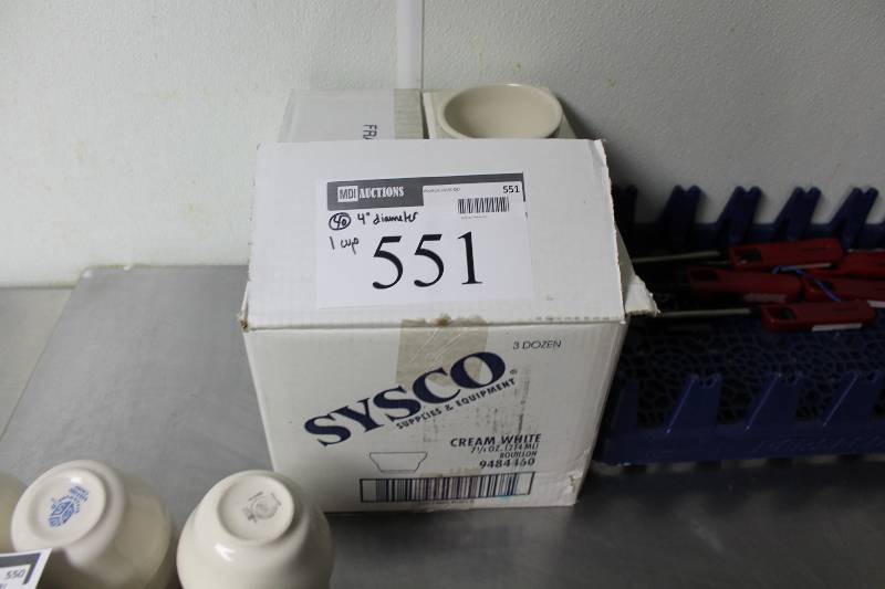 lot 551 image: Lot of (40) 4 Ceramic Soup Bowl 1 Cup Volume.