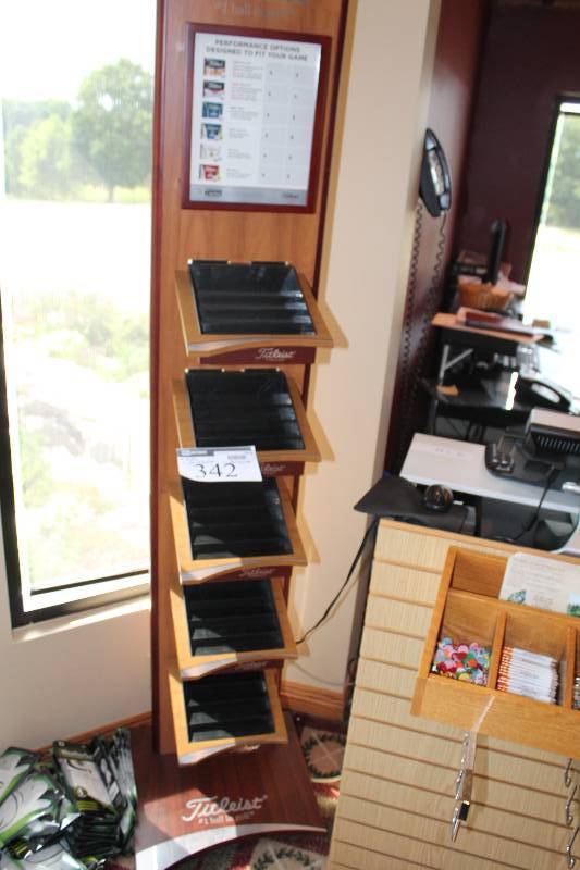 lot 342 image: Lot of (2) Wooden Wall Displays w5 Separate Shelves & Inserts May Require Tools For Removal 18 x 17.5 x 73 18 x 15 x 40.