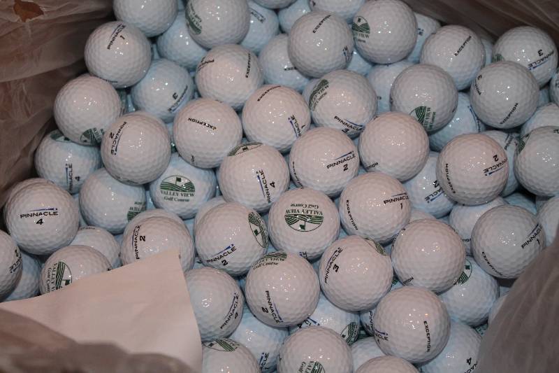 lot 345 image: Box Lot of Pinnacle Golf Balls Types 1 & 2 New.