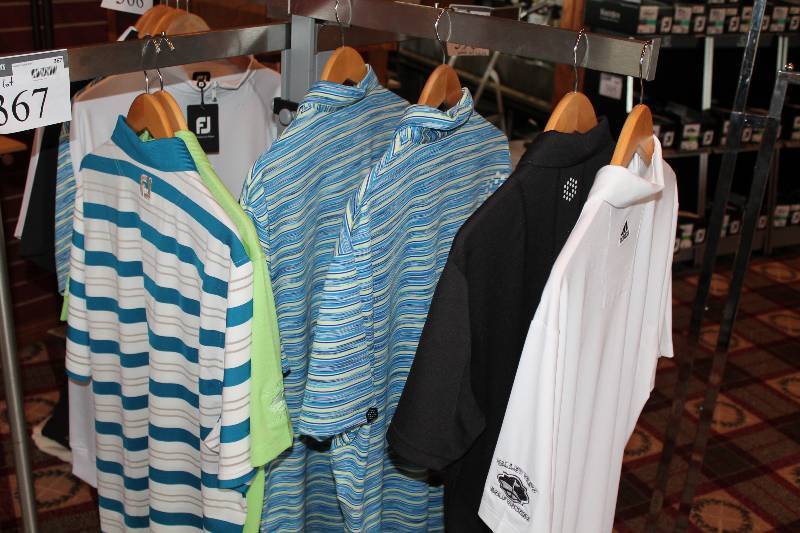 lot 367 image: Lot of (6)  Golf Polos Including Brands Puma Adidas Climalite FJ And More Medium & XL.