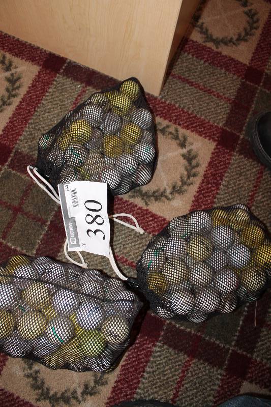 lot 380 image: Bag Lot of (3) Practice Golf Balls.